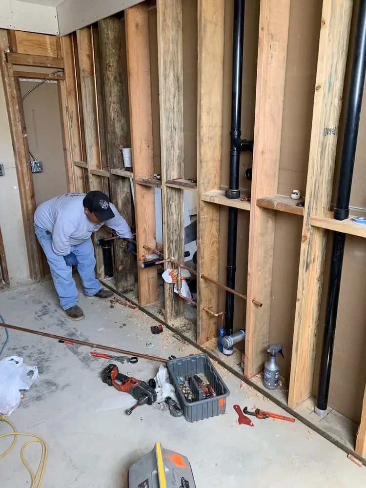 Commercial rough-in plumbing for Commercial Plumbing in Newark Oaks